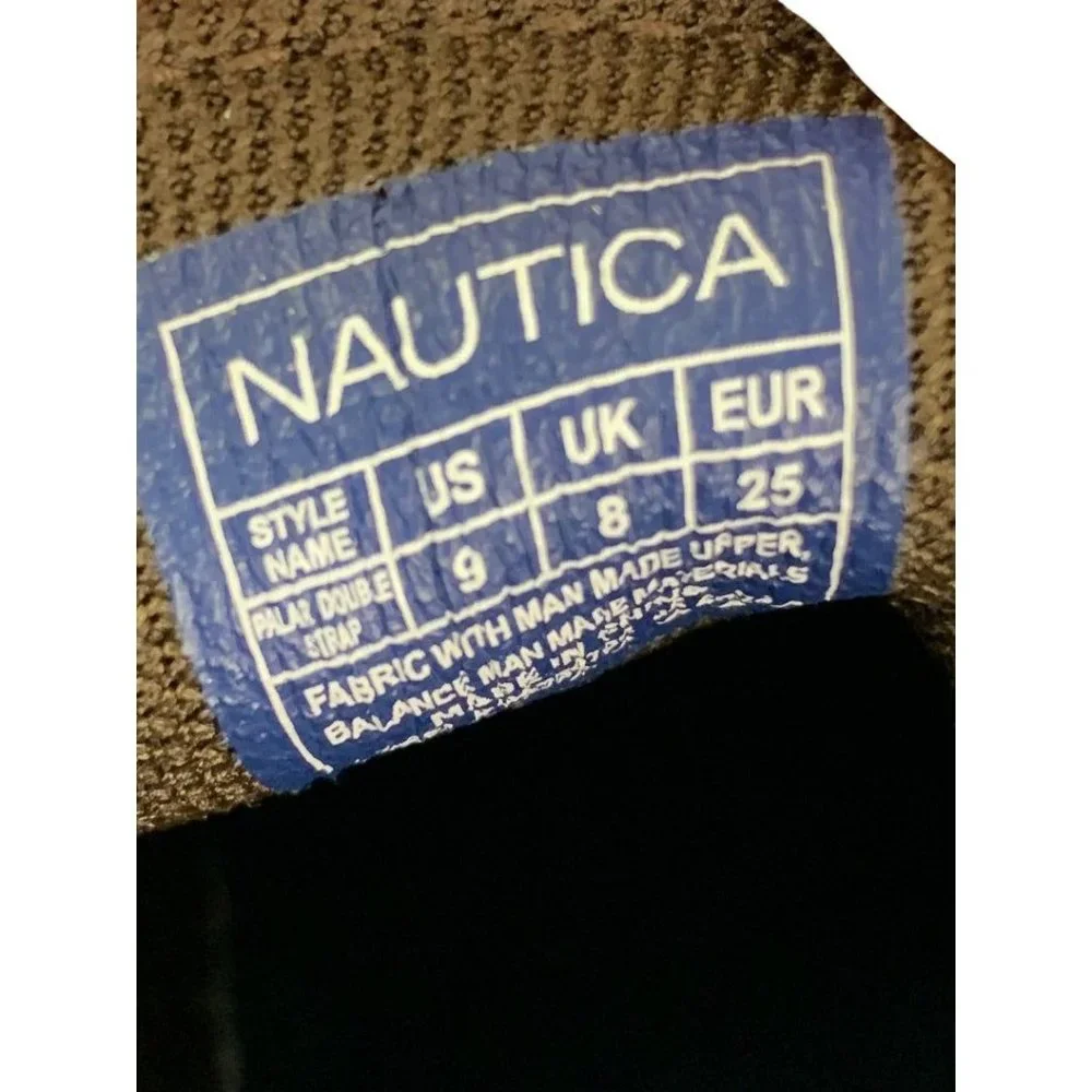 Size 9 Little Kids Nautica Brown Chukka Boots‎ Hook and Loop Closure